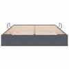 vidaXL Cama com Armazenamento Cinza Escuro 135 x 190 cm Veludo