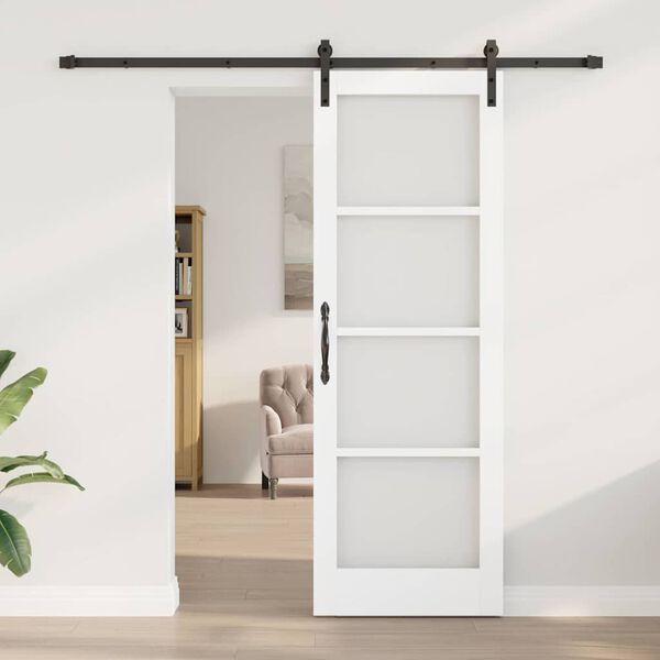 vidaXL Porta Deslizante ORKDAL Branco 73,5 x 211 cm