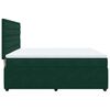 vidaXL Cama com molas/colch&atilde;o 180x200 cm veludo verde-escuro