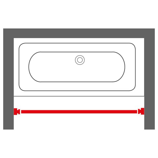 Sealskin Varão telescópico de chuveiro 125-220 cm branco