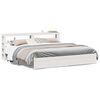 vidaXL Estrutura de cama c/ cabeceira sem colch&atilde;o 200x200 cm branco