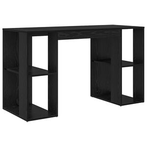 vidaXL Mesa Carvalho Preto Derivados de Madeira 130 x 50,5 x 75 cm