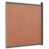 vidaXL Painel de veda&ccedil;&atilde;o WPC 173x186 cm castanho
