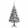 vidaXL &Aacute;rvore de Natal Artificial Branco 150 cm PVC, A&ccedil;o e Pl&aacute;stico