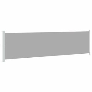 vidaXL Toldo lateral retr&aacute;til para p&aacute;tio 614x160 cm cor cinzento