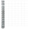 vidaXL Cerca de campo Prateado 50 x 1,2 m A&ccedil;o galvanizado