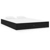 vidaXL Estrutura de cama 200x200 cm madeira maci&ccedil;a preto