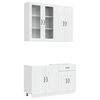 vidaXL Unidade de Cozinha KALMAR 4 unid. Branco Brilhante