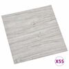 vidaXL Pranchas de Piso 55 pcs Cinzento-claro 5,11 m&sup2; PVC