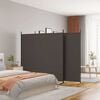 vidaXL Divis&oacute;ria de quarto com 3 pain&eacute;is 525x180 cm tecido castanho