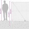 vidaXL Poste de Cerca Cinzeto 10 x 1,6 m (malha de 40 x 40 mm)