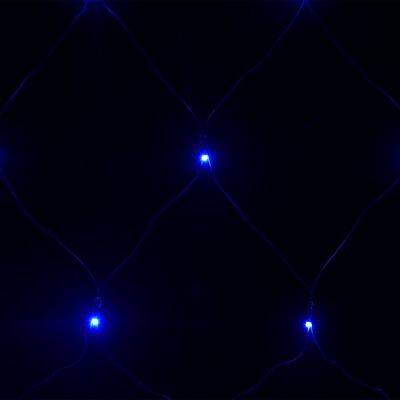 vidaXL Rede luzes de natal 4x4 m 544 luzes LED int/ext azul