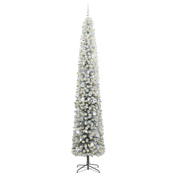 vidaXL &Aacute;rvore de Natal Artificial Verde 270 cm PVC e A&ccedil;o e Pl&aacute;stico