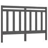 vidaXL Cabeceira de cama 146x4x100 cm pinho maci&ccedil;o cinzento