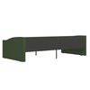 vidaXL Sof&aacute;-cama c/ sa&iacute;da USB 90x200 cm tecido verde-escuro