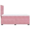 vidaXL Cama com molas/colch&atilde;o 90x190 cm veludo rosa