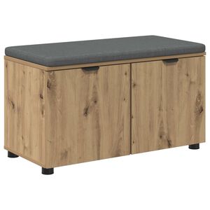 vidaXL Banco de Hall Carvalho Artesanal 80 x 38 x 46 cm