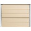 vidaXL Floreira Ivory 100 x 40 x 75 cm A&ccedil;o