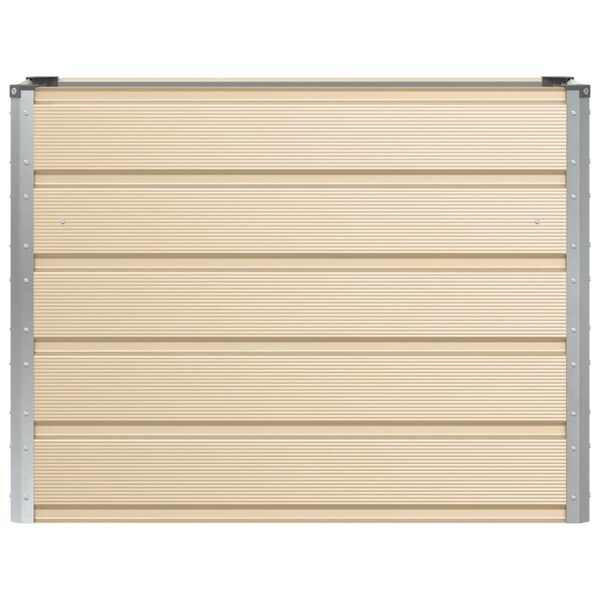 vidaXL Floreira Ivory 100 x 40 x 75 cm A&ccedil;o