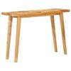 vidaXL Mesa de Jantar Natural 100 x 35 x 75 cm Madeira de manga maci&ccedil;a