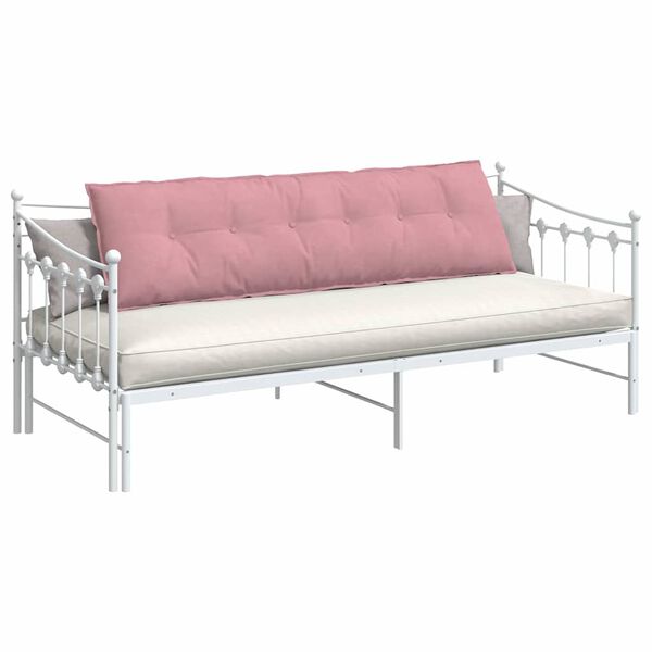 vidaXL Travesseiro para Costas Rosa 180 x 50 cm