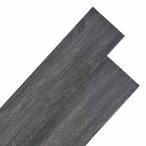 vidaXL Pranchas de Piso Preto e Branco 5,26 m&sup2; 18 unid. PVC