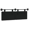 vidaXL Cabeceira Suspensa Preto 150 x 55 x 5 cm tecido