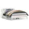 vidaXL Cama sem colch&atilde;o 150x200 cm madeira de pinho maci&ccedil;a branco