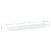 vidaXL Prateleiras para estante 8 pcs 40x10x1,5cm contraplacado branco