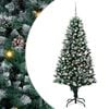 vidaXL &Aacute;rvore de Natal Artificial Verde 150 cm PVC, A&ccedil;o e Pl&aacute;stico