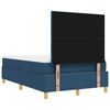 vidaXL Cama Box com colch&atilde;o com cabeceira Azul 120 x 200 cm tecido