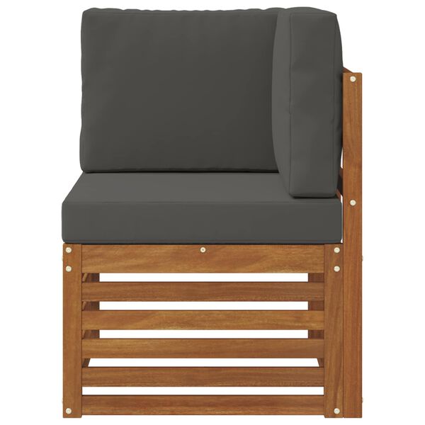 vidaXL Sof&aacute; de Canto Outdoor Madeira S&oacute;lida de Ac&aacute;cia Natural