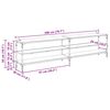 vidaXL Gabinete para TV Madeira Antiga 200 x 30 x 50 cm
