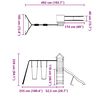 vidaXL Conjunto de brincar para exterior madeira de pinho impregnada