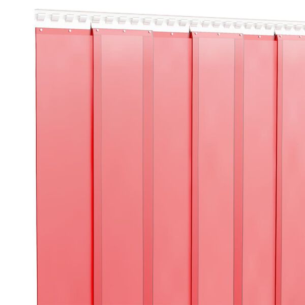vidaXL Cortina de porta 300 mm x 2,6 mm 10 m PVC vermelho