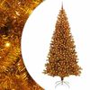 vidaXL &Aacute;rvore de Natal com 300 LEDs com suporte Ouro 240 cm PET
