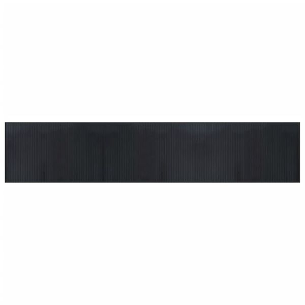 vidaXL Tapete retangular 60x300 cm bambu preto