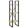 vidaXL Estante c/ 3 prateleiras 40x30x105 cm pinho maciço