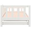 vidaXL Sofá-cama de puxar 2x(90x200) cm pinho maciço branco