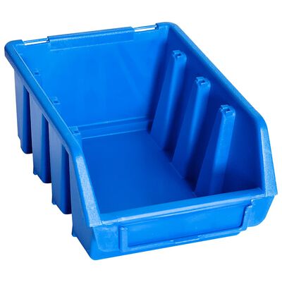 vidaXL Caixas de arrumação empilháveis 20 pcs plástico azul