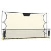 vidaXL Rede de ressalto futebol 183x85x120 cm poli&eacute;ster preto/amarelo