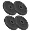 vidaXL Discos de muscula&ccedil;&atilde;o 4 pcs 4x7,5 kg ferro fundido
