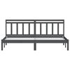 vidaXL Estrutura de cama 200x200 cm pinho maciço cinzento