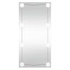 vidaXL Espelho de parede retangular com luzes LED 30x60 cm vidro