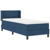 vidaXL Cama Box com colch&atilde;o com cabeceira Azul 200 x 80 cm Poli&eacute;ster