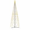 vidaXL &Aacute;rvore de Natal em forma de cone, branco quente, 1400 LEDs, 160x500 cm