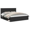 vidaXL Estrutura da Cama Preto 200 x 200 cm Madeira de Pinheiro S&oacute;lida