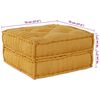 vidaXL Sofá Modular 2 pcs Amarelo 140 x 70 x 36 cm tecido