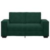 vidaXL Sof&aacute; de 2 lugares 160x78x84 cm veludo verde-escuro
