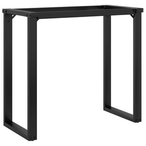 vidaXL Pernas para mesa de jantar estrutura em O a&ccedil;o